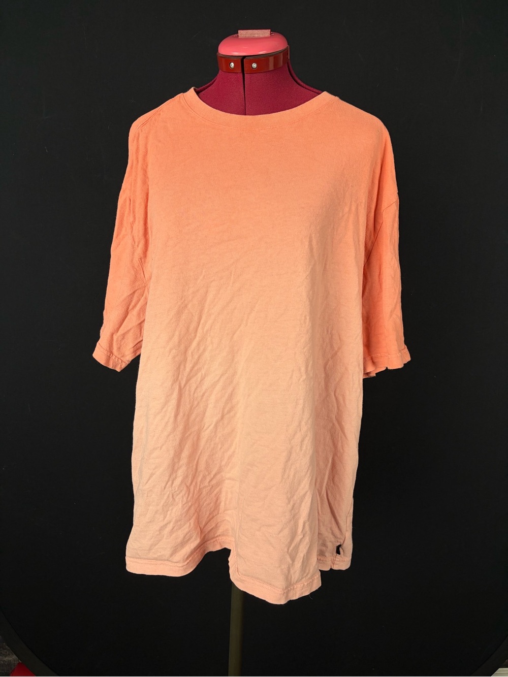 Orange Ombré Relaxed Short Sleeve Tee